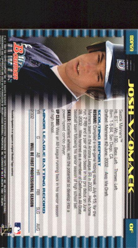 B5073- 2002 Bowman Draft BB Card #s 1-165 +Inserts -You Pick- 15+ FREE US SHIP - Picture 277 of 409