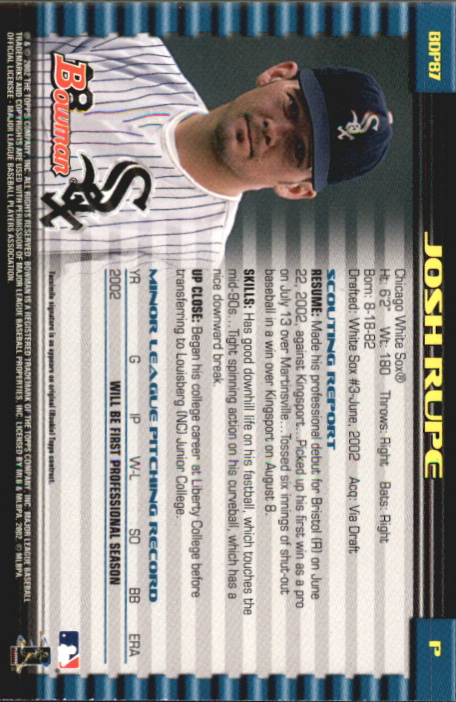 B5073- 2002 Bowman Draft BB Card #s 1-165 +Inserts -You Pick- 15+ FREE US SHIP - Picture 301 of 409