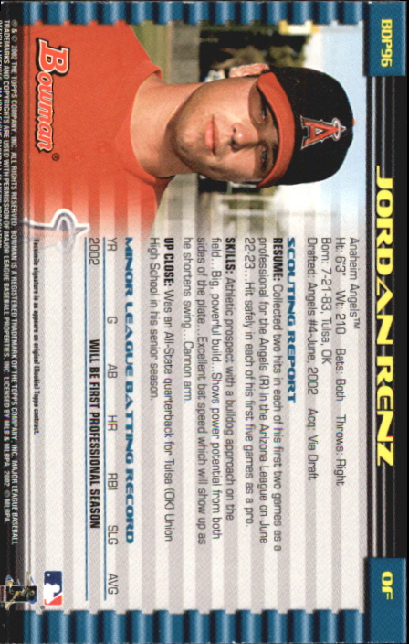 B5073- 2002 Bowman Draft BB Card #s 1-165 +Inserts -You Pick- 15+ FREE US SHIP - Picture 315 of 409