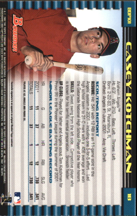 B5073- 2002 Bowman Draft BB Card #s 1-165 +Inserts -You Pick- 15+ FREE US SHIP - Picture 323 of 409