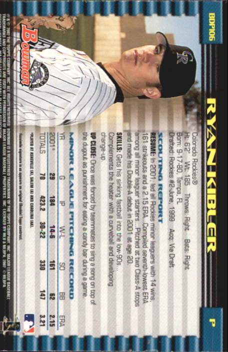B5073- 2002 Bowman Draft BB Card #s 1-165 +Inserts -You Pick- 15+ FREE US SHIP - Picture 333 of 409