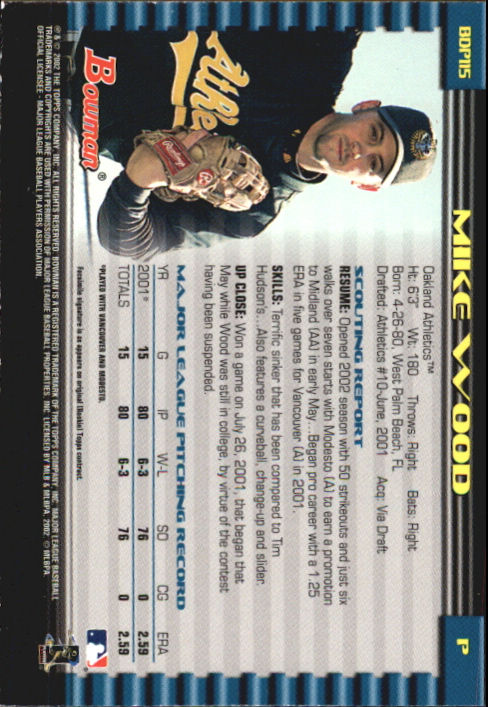 B5073- 2002 Bowman Draft BB Card #s 1-165 +Inserts -You Pick- 15+ FREE US SHIP - Picture 347 of 409