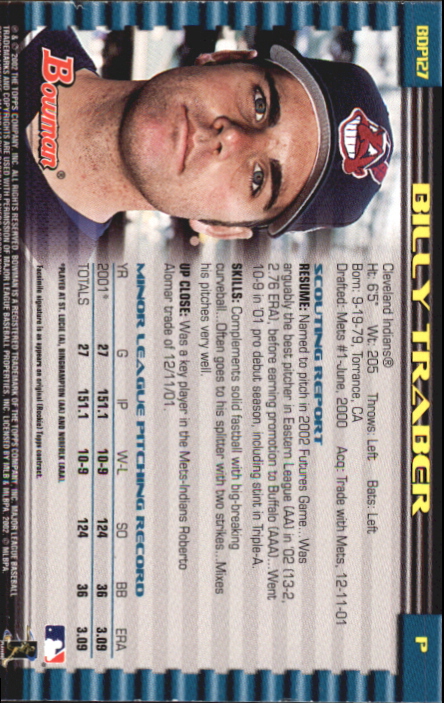2002 Bowman Draft Baseball - Picture 101 of 109