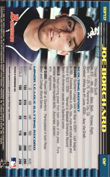 B5073- 2002 Bowman Draft BB Card #s 1-165 +Inserts -You Pick- 15+ FREE US SHIP - Picture 377 of 409