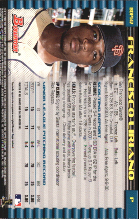 B5073- 2002 Bowman Draft BB Card #s 1-165 +Inserts -You Pick- 15+ FREE US SHIP - Picture 389 of 409