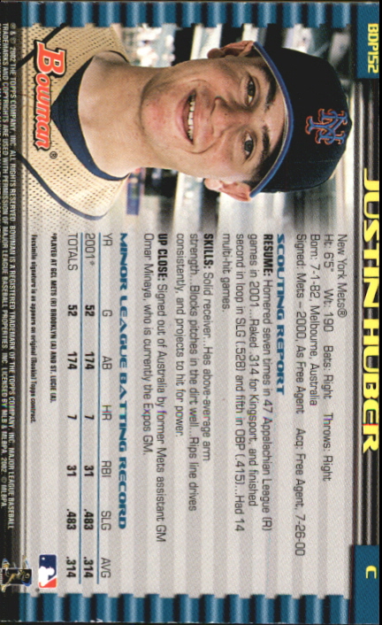 B5073- 2002 Bowman Draft BB Card #s 1-165 +Inserts -You Pick- 15+ FREE US SHIP - Picture 397 of 409