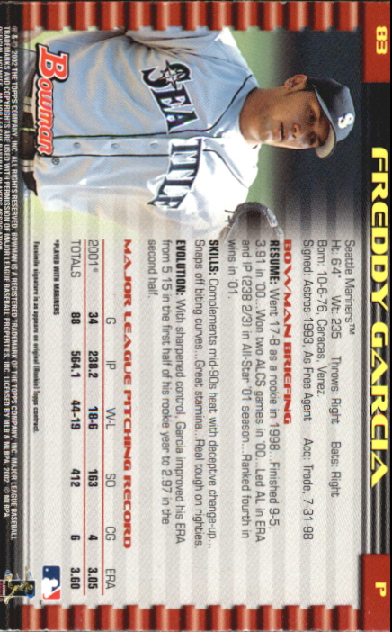 2002 Bowman Baseball "Gold" Parallel Cards - Picture 37 of 225