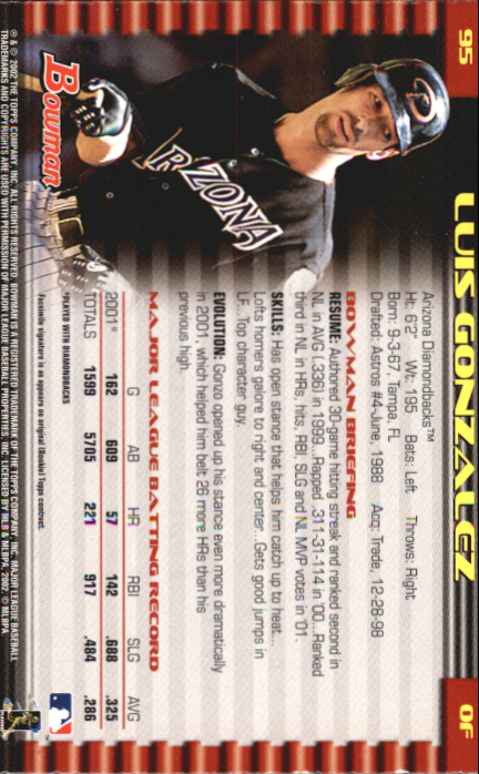 2002 Bowman Baseball "Gold" Parallel Cards - Picture 47 of 225