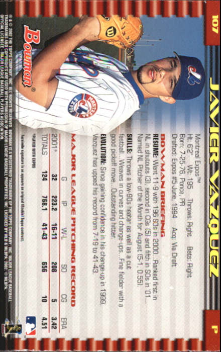2002 Bowman Baseball "Gold" Parallel Cards - Picture 55 of 225