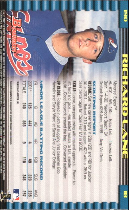 2002 Bowman Baseball "Gold" Parallel Cards - Picture 95 of 225