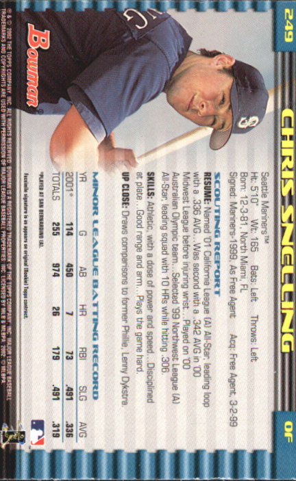 2002 Bowman Baseball "Gold" Parallel Cards - Picture 129 of 225