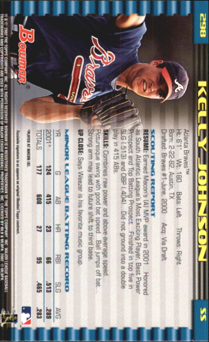 2002 Bowman Baseball "Gold" Parallel Cards - Picture 153 of 225