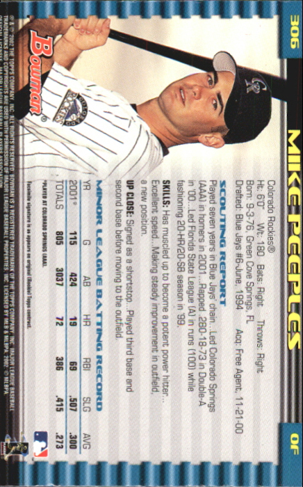 2002 Bowman Baseball "Gold" Parallel Cards - Picture 157 of 225