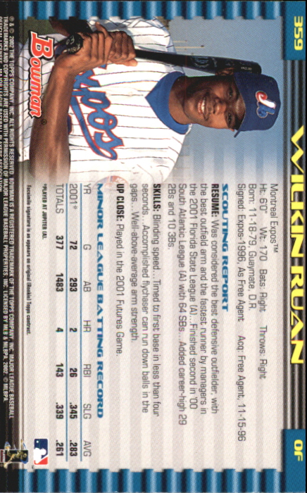 2002 Bowman Baseball "Gold" Parallel Cards - Picture 177 of 225