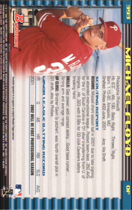 2002 Bowman Baseball "Gold" Parallel Cards - Picture 197 of 225