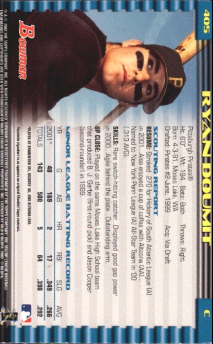 2002 Bowman Baseball "Gold" Parallel Cards - Picture 205 of 225