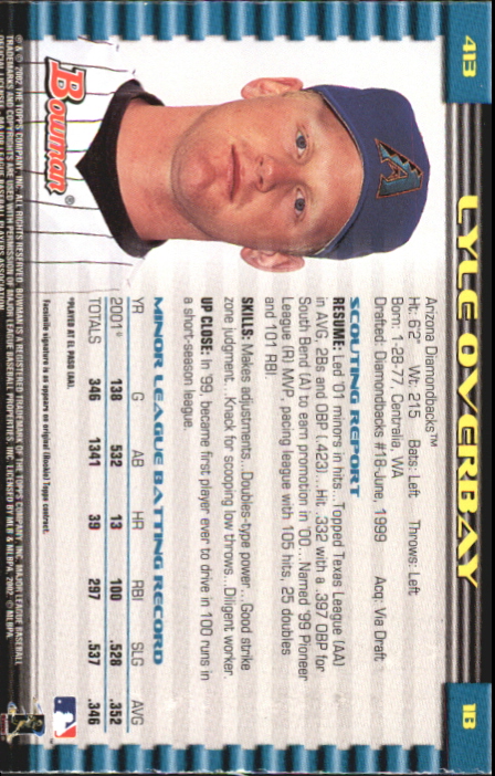 2002 Bowman Baseball "Gold" Parallel Cards - Picture 207 of 225