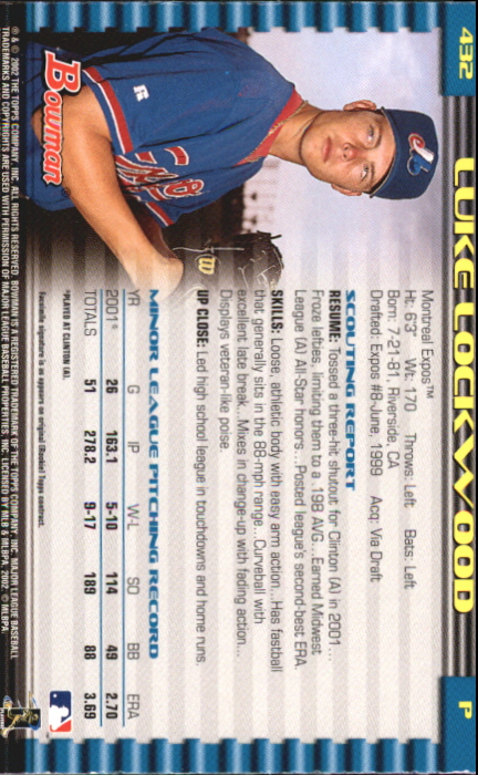 2002 Bowman Baseball "Gold" Parallel Cards - Picture 223 of 225