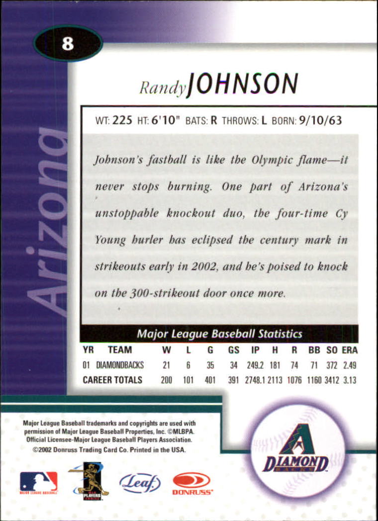Randy Johnson cards (1990-2024) Mariners D-Backs Yankees Astros - You Choose - Picture 136 of 308