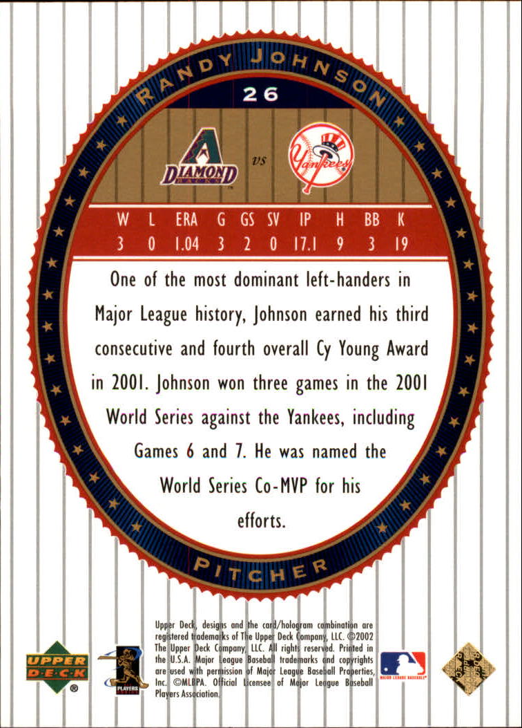Randy Johnson cards (1990-2024) Mariners D-Backs Yankees Astros - You Choose - Picture 150 of 308