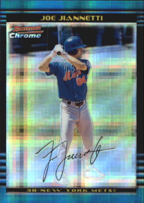 2002 Bowman Chrome X-Fractors #206 Joe Jiannetti