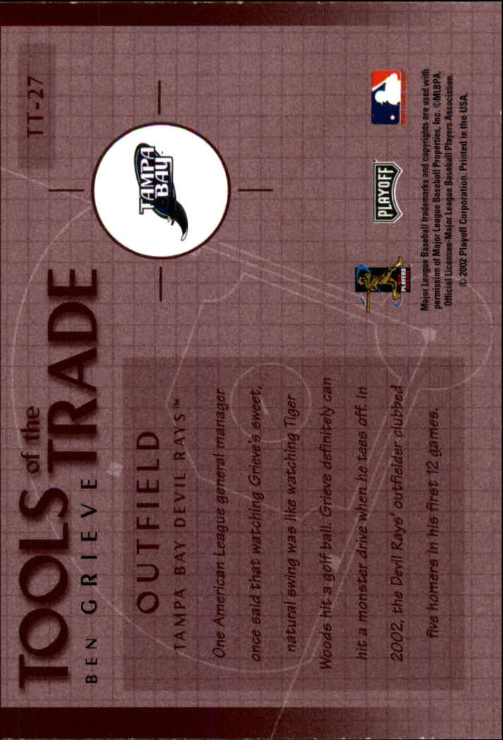 Absolute Memorabilia Tools of the Trade 2002 béisbol tú eliges - Imagen 11 de 33