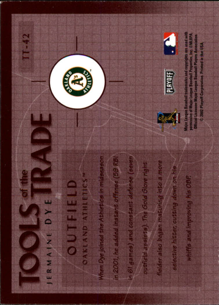 Absolute Memorabilia Tools of the Trade 2002 béisbol tú eliges - Imagen 13 de 33