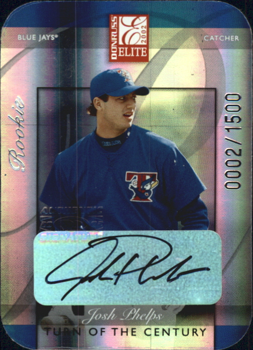 2002 Donruss Elite Turn of the Century Autographs #178 Josh Phelps/100