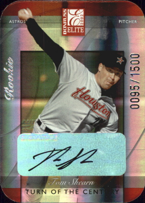 2002 Donruss Elite Turn of the Century Autographs #190 Tom Shearn/150