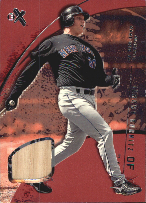 2002 E-X Essential Credentials Now #27 Jeromy Burnitz Bat/27