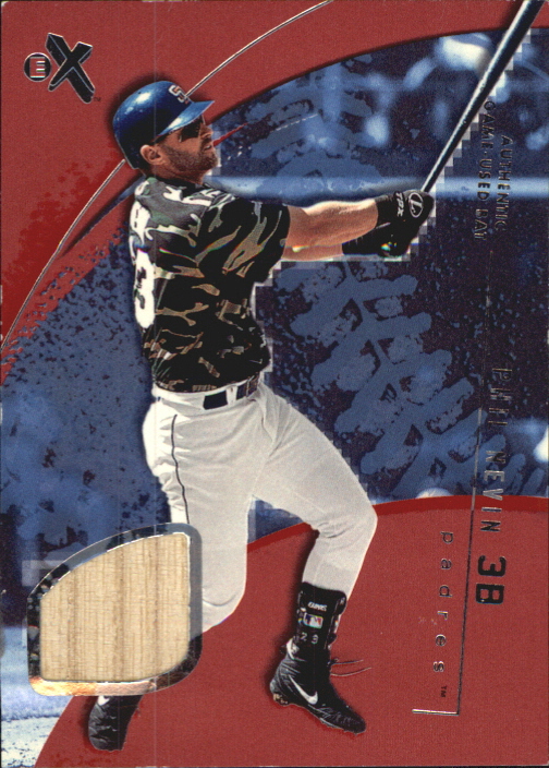 2002 E-X Essential Credentials Now #55 Phil Nevin Bat/55