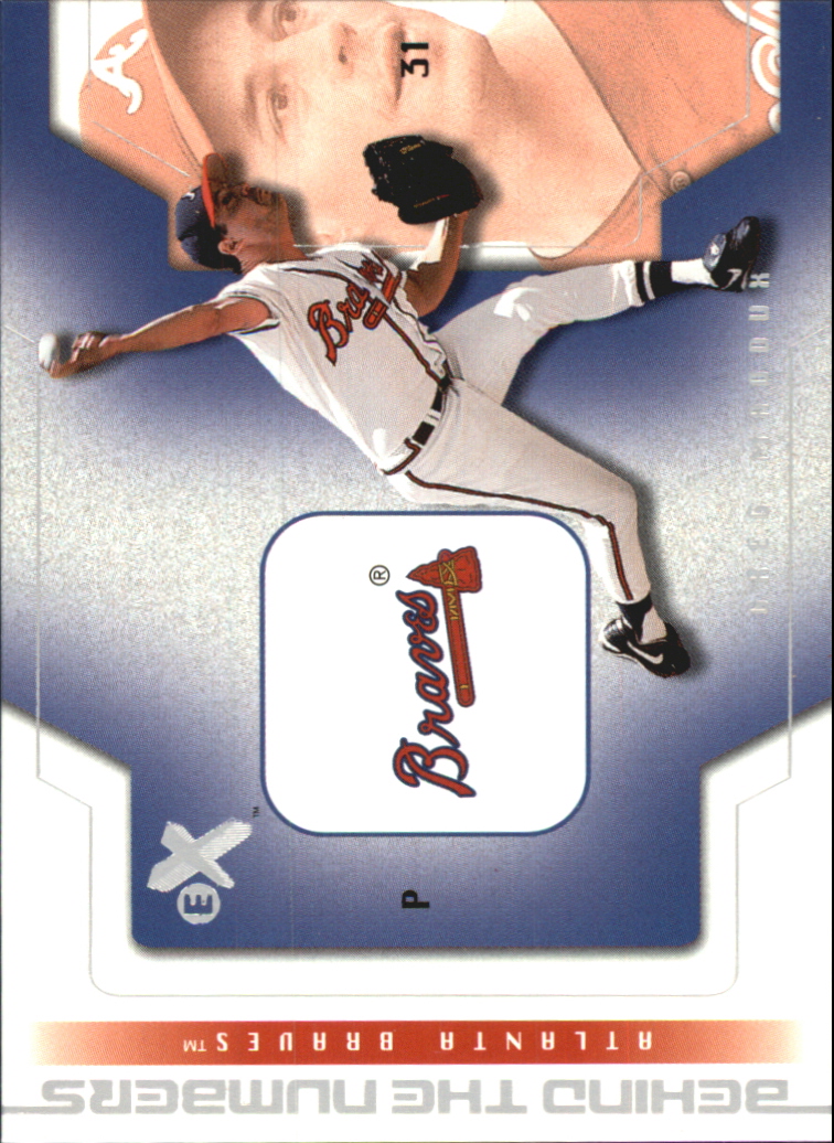 2002 E-X Behind the Numbers #27 Greg Maddux