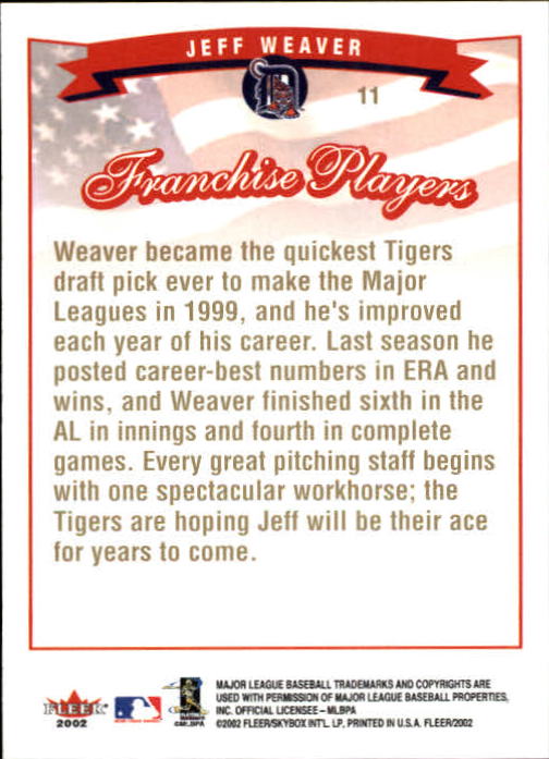 2002 Fleer Baseball "Gold Backs" Parallel Cards - Picture 17 of 398