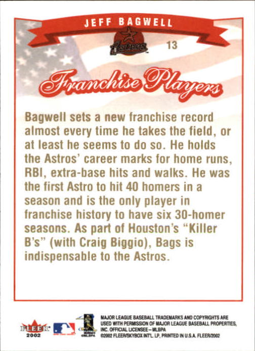 2002 Fleer Baseball "Gold Backs" Parallel Cards - Picture 19 of 398