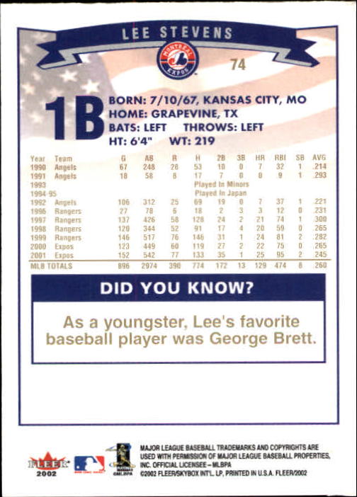 2002 Fleer Baseball "Gold Backs" Parallel Cards - Picture 61 of 398