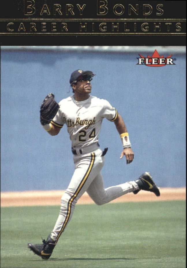 Fleer Baseball 2002 "Barry Bonds Career Highlights" Inserto carte - Foto 2 di 19
