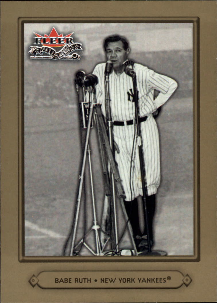 2002 Fleer Fall Classics #16A Babe Ruth Yankees