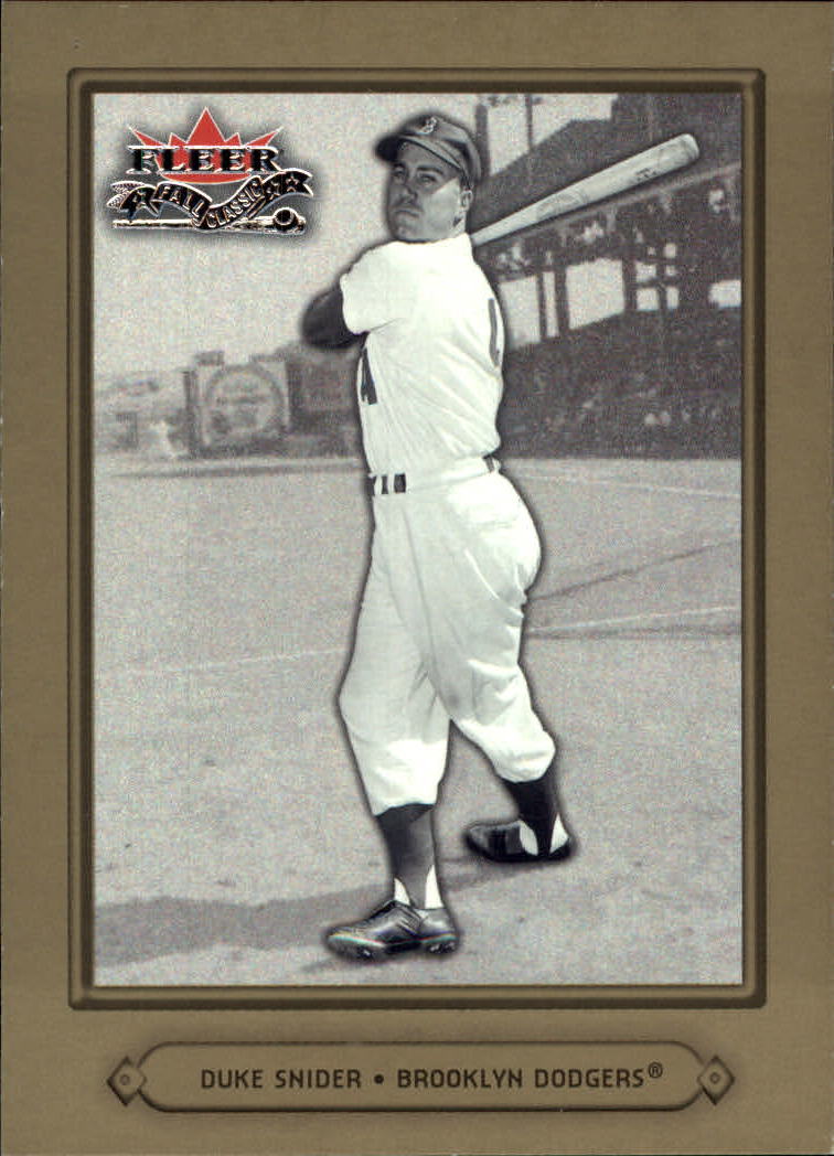 2002 Fleer Fall Classics #60 Duke Snider