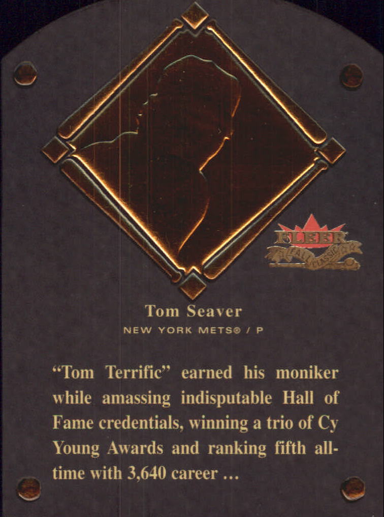 2002 Fleer Fall Classics HOF Plaque #23 Tom Seaver/1992