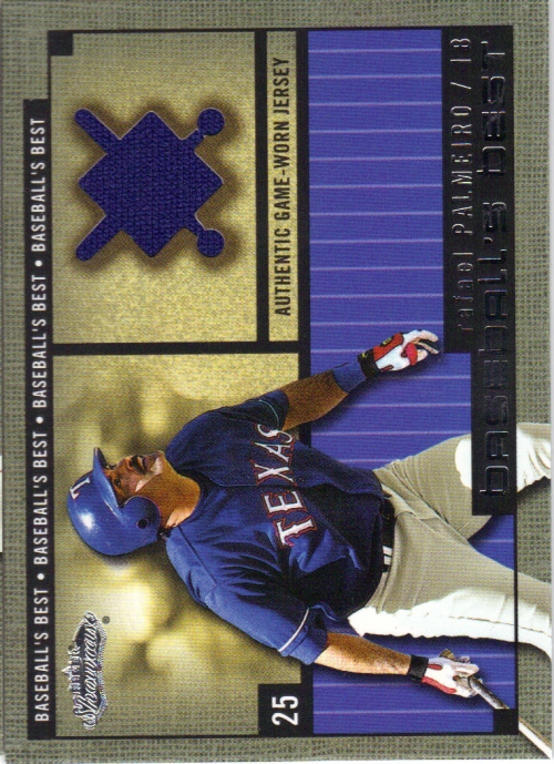 2002 Fleer Showcase Baseball's Best Memorabilia #6 Rafael Palmeiro Jsy