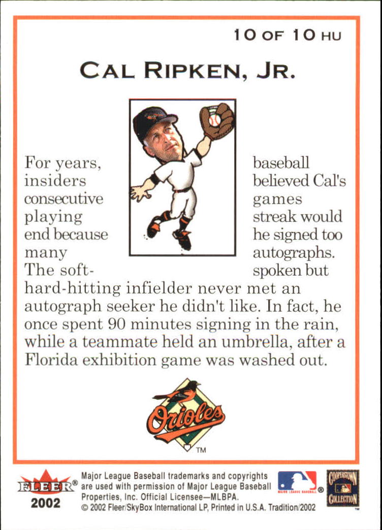 2002 Fleer Tradition Baseball "Heads Up" Insert Cards - Picture 3 of 15