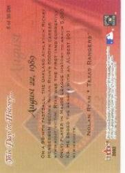 Fleer Tradition Baseball 2002 "Questo giorno nella storia" Inserto carte - Foto 5 di 18