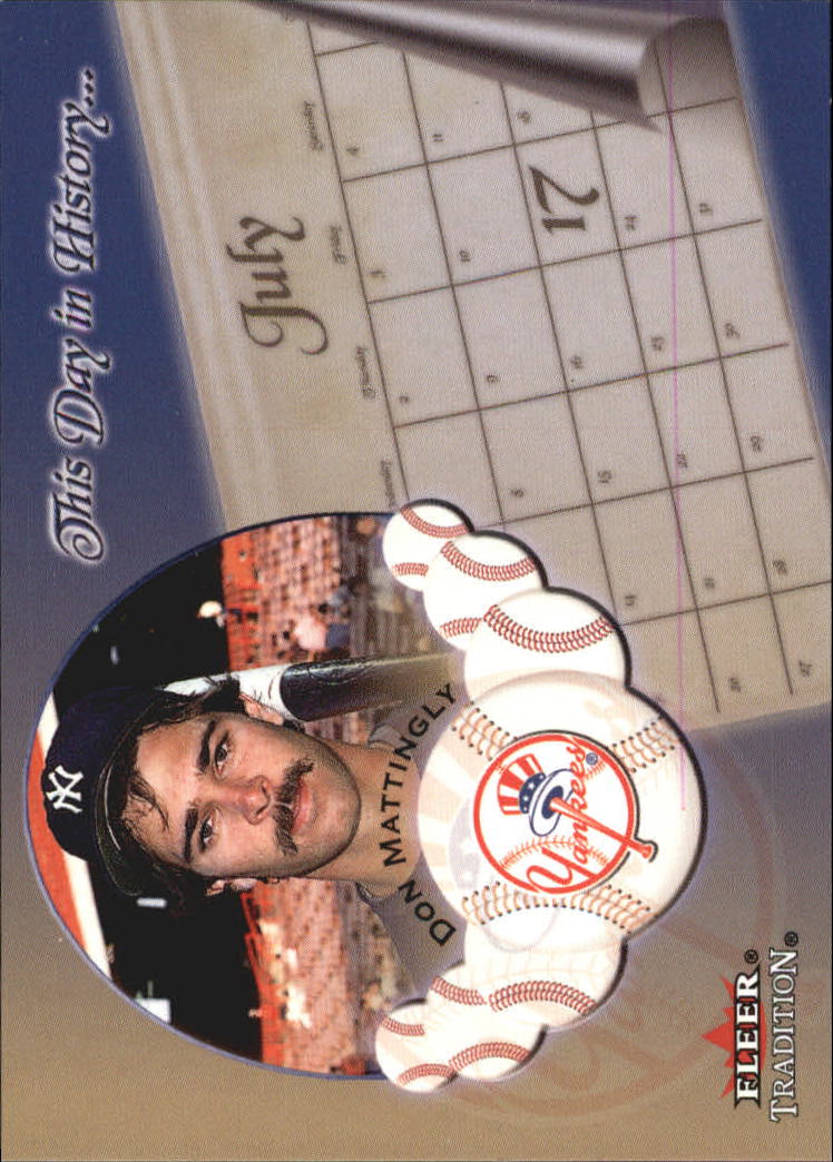 Fleer Tradition Baseball 2002 "Questo giorno nella storia" Inserto carte - Foto 8 di 18
