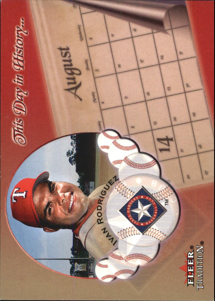 Fleer Tradition Baseball 2002 "Questo giorno nella storia" Inserto carte - Foto 17 di 18