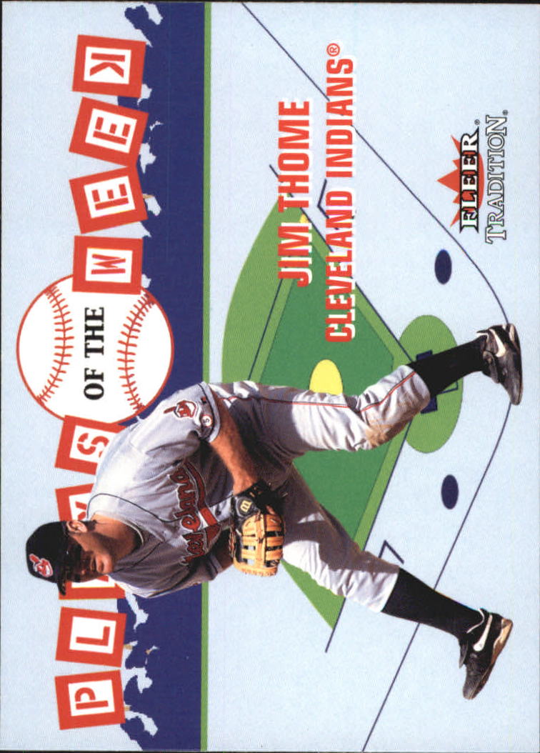 2002 Fleer Tradition Update Plays of the Week #8 Jim Thome