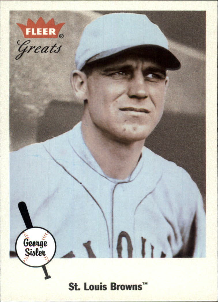 2002 Greats of the Game #15 George Sisler