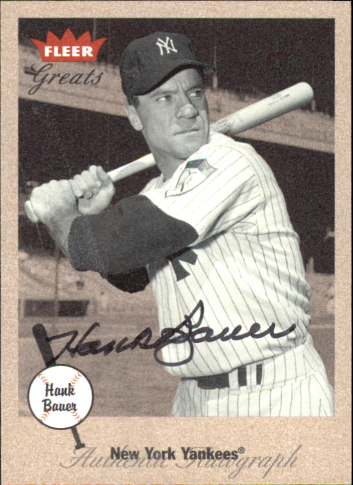 2002 Greats of the Game Autographs #HB Hank Bauer