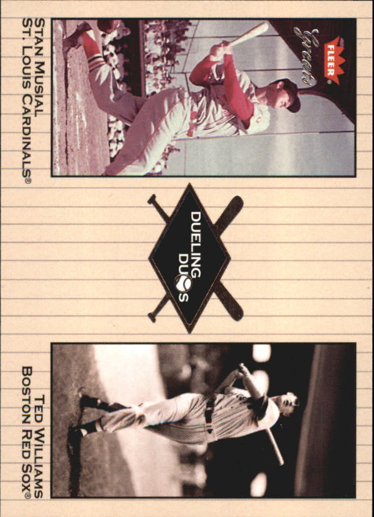 2002 Greats of the Game Dueling Duos #3 S.Musial/T.Williams