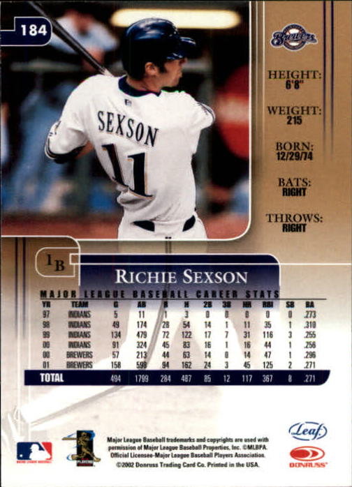 B3169- 2002 Leaf Rookies and Stars BB 1-398 +Inserts -You Pick- 15+ FREE US SHIP - Picture 223 of 339