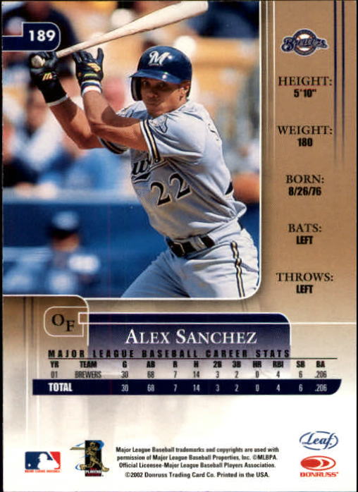 B3169- 2002 Leaf Rookies and Stars BB 1-398 +Inserts -You Pick- 15+ FREE US SHIP - Picture 233 of 339